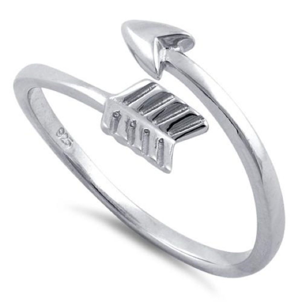 Sterling Silver Arrow Ring Size 6